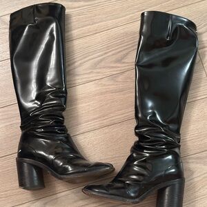 Maison Margiela Patent Leather Tabi Boots